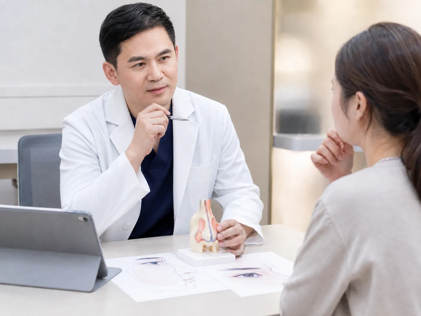去永功面诊，眼睛、鼻子和皮肤问题会遇到哪些医生？