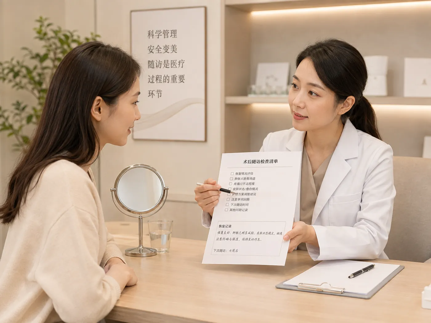 示意图:术后随访把项目实施后的恢复状态重新带回专业评估中。